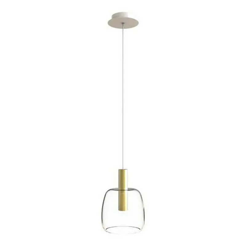 Gazi Dome Lampada a Sospensione a Soffitto 5W 3000K Vetro Trasparente