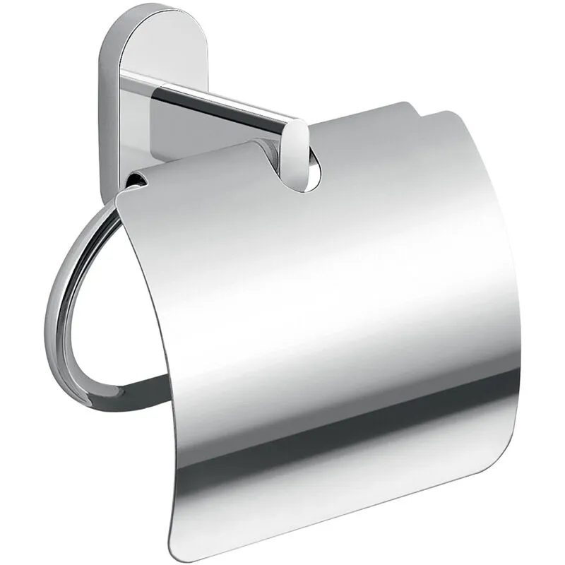 Portarotolo coperto da muro in acciaio inox e Cromall 5325 Gedy serie febo Cromato