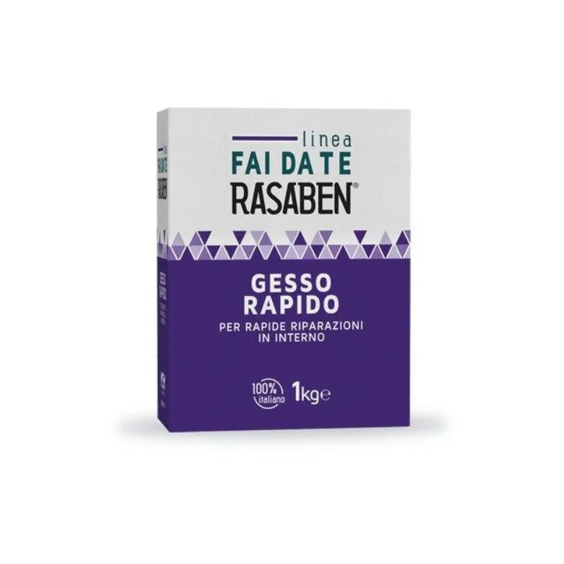  - Gesso rapido alabastrino rasaben kg 1 (12 pezzi)