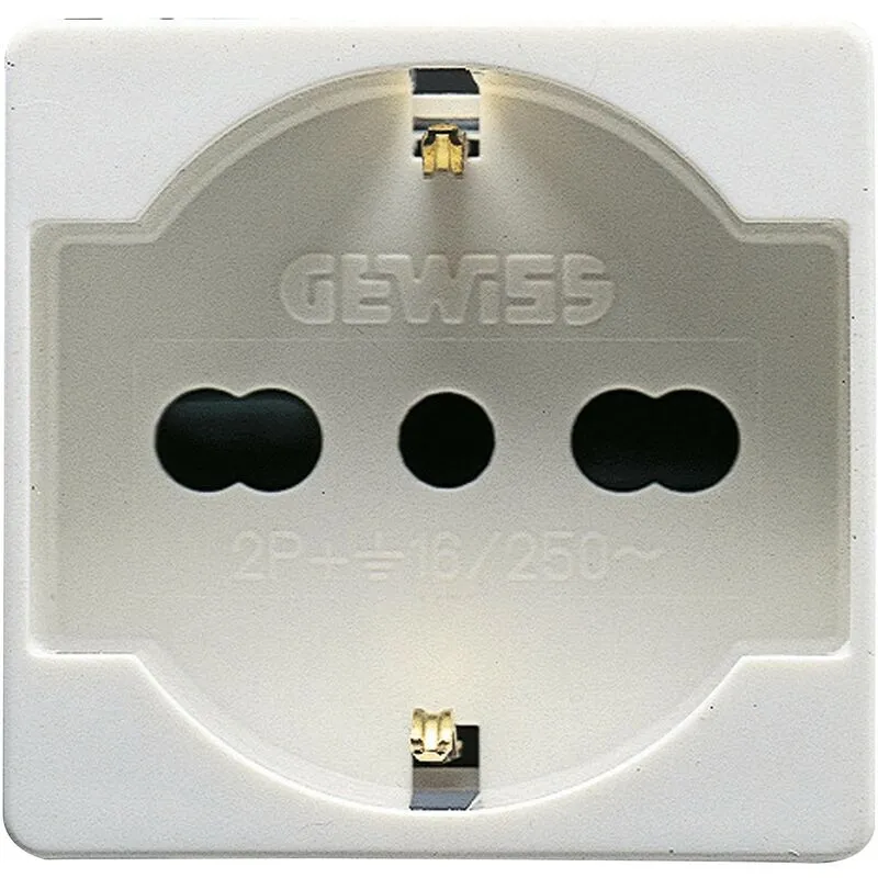 Gewiss - Presa Tedesca Shuko Unel 16a 250v - GW20246