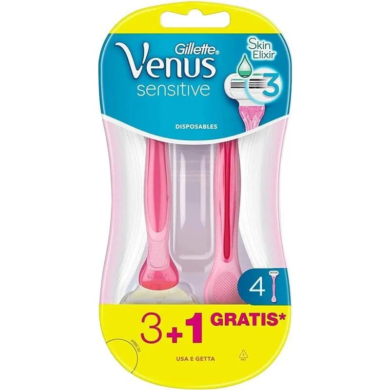 Venus sensitive rasoi donna usa e getta. 3+1 rasoi - 