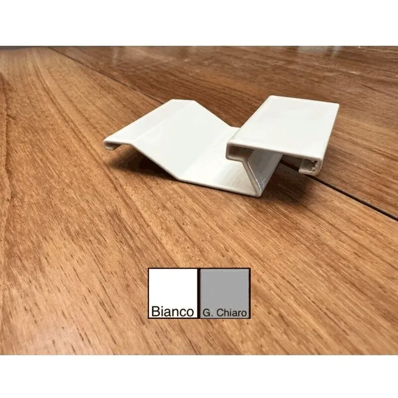 Dakiviva - Giunto per gocciolatoio top in pvc : Colore - Grigio chiaro