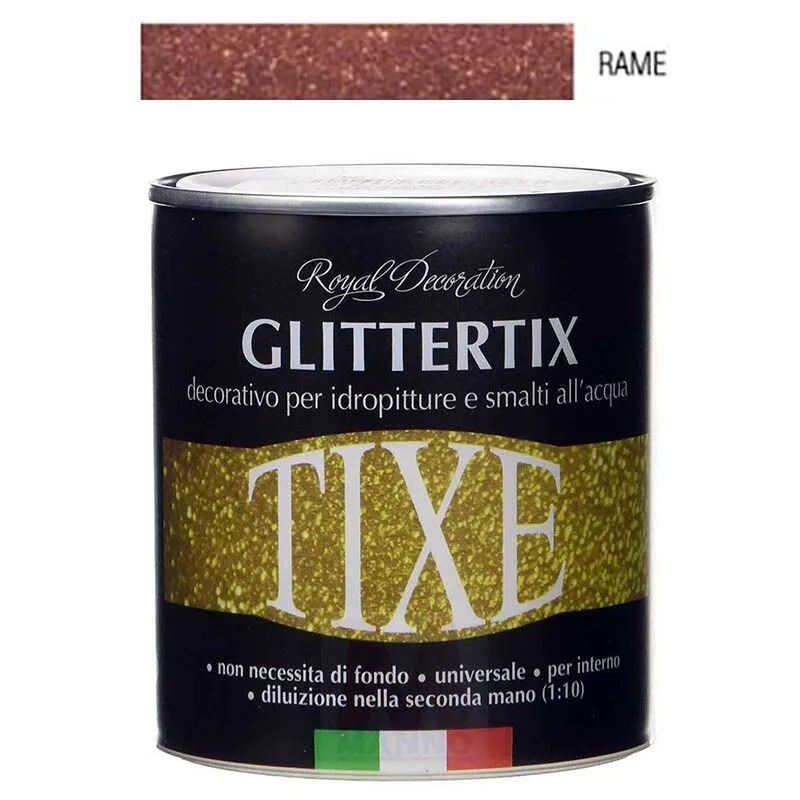 Glitter gel Tixe Glittertix Colore Rame - Lattaggio 250 ml