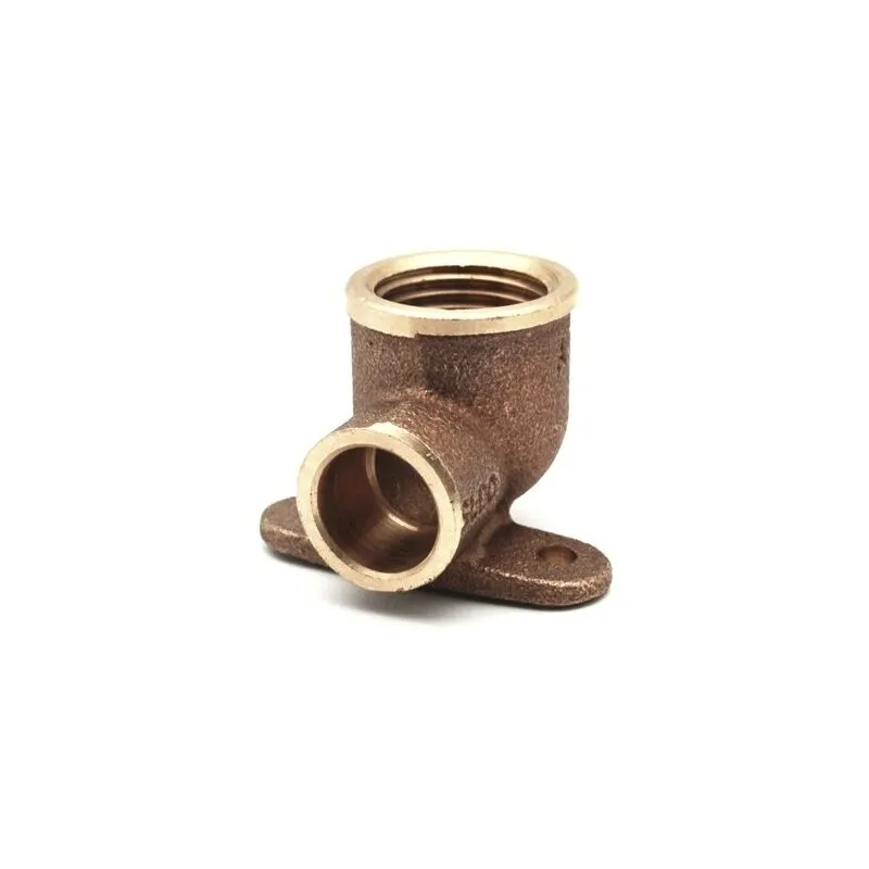 Frabo - gomito bronzo f. con 2 flange a saldare 3/4 x 22