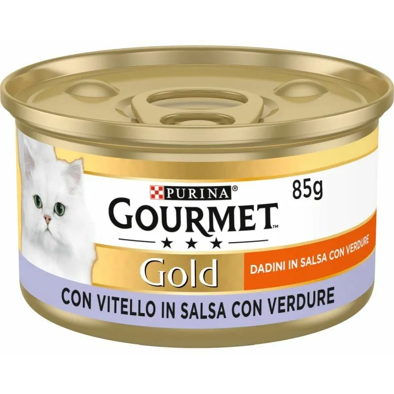  - Gold Gatto 85gr Dadini con Vitello e Verdure in salsa