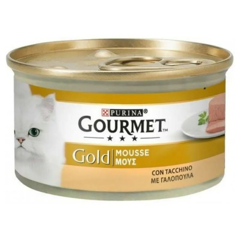 Gourmet Gold Mousse con tacchino Purina 85 grammi