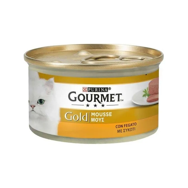  - Gourmet Gold Mousse per Gatto da 85 gr Fegato