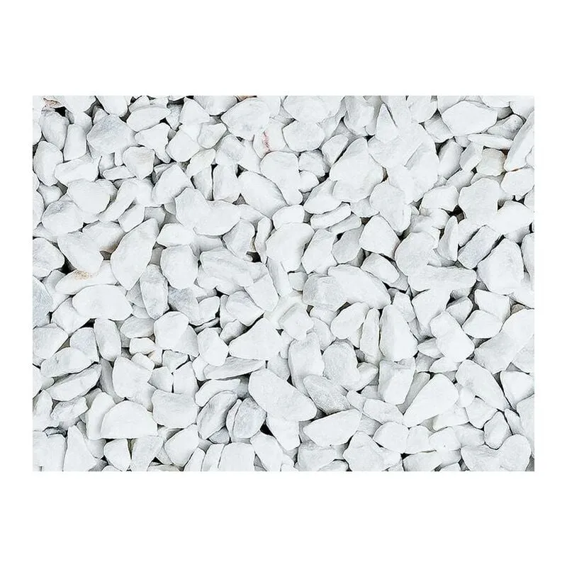 Graniglia, granulato per giardino, Bianco Carrara 16-22 mm (600 kg)