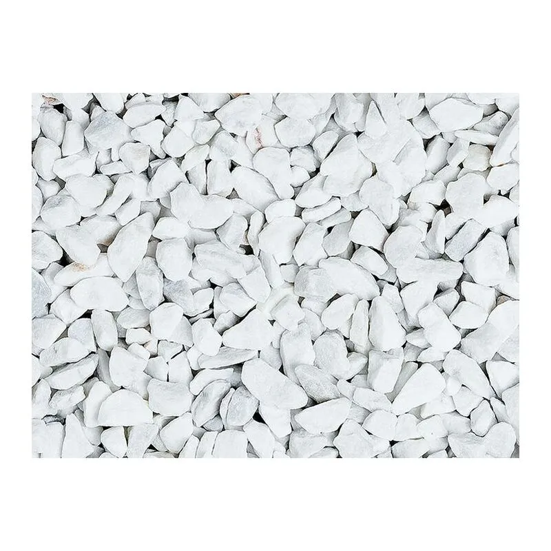 Graniglia, granulato per giardino, Bianco Carrara 8-12 mm (600 kg)