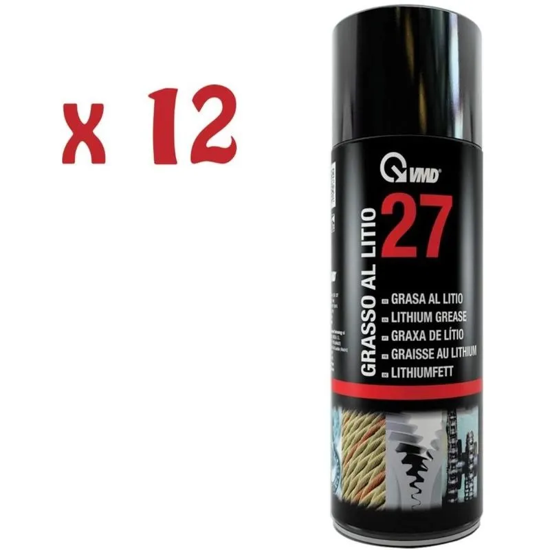  - 12 bombolette spray grasso al litio 400 ml 27