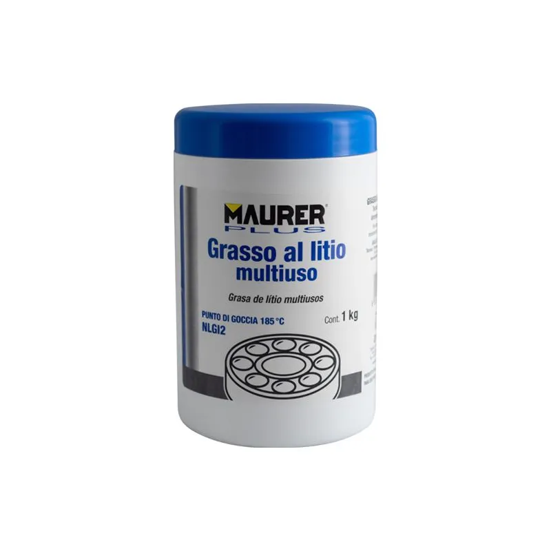 Grasso Al Litio Universale Multiuso 1 Kg Barattolo Professionale Idrorepellente Maurer plus