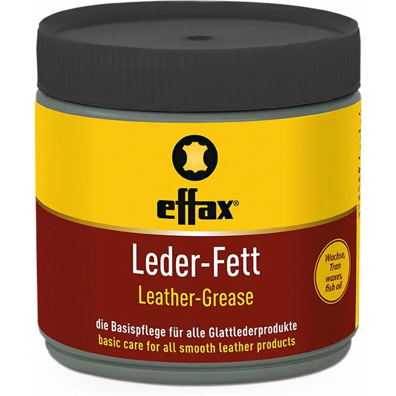 Effax - Grasso per cuoio pellami nero effetto reingrassante leder fett 500 ml