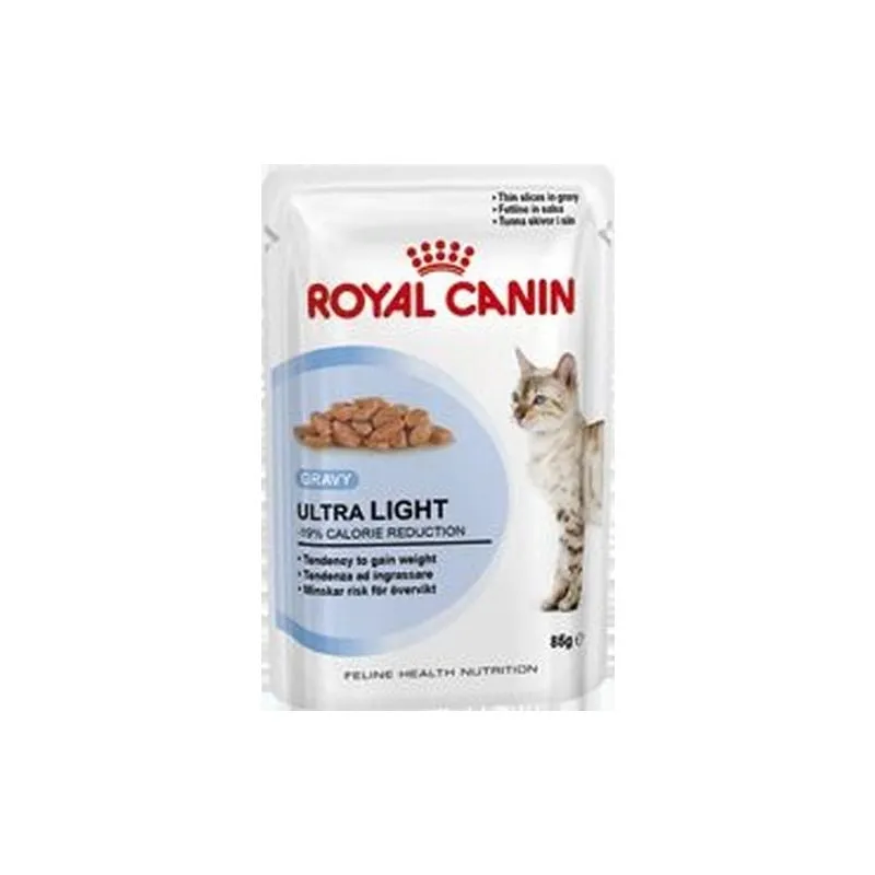 Royal Gatto Adulto Obeso, Alimento Ultra Light Salsa Gr.85