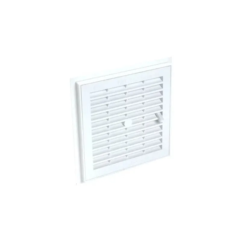 Nicoll - Griglia di ventilazione quadrata in pvc per la sigillatura, rimovibile, con chiusura 176x176 mm, bianca