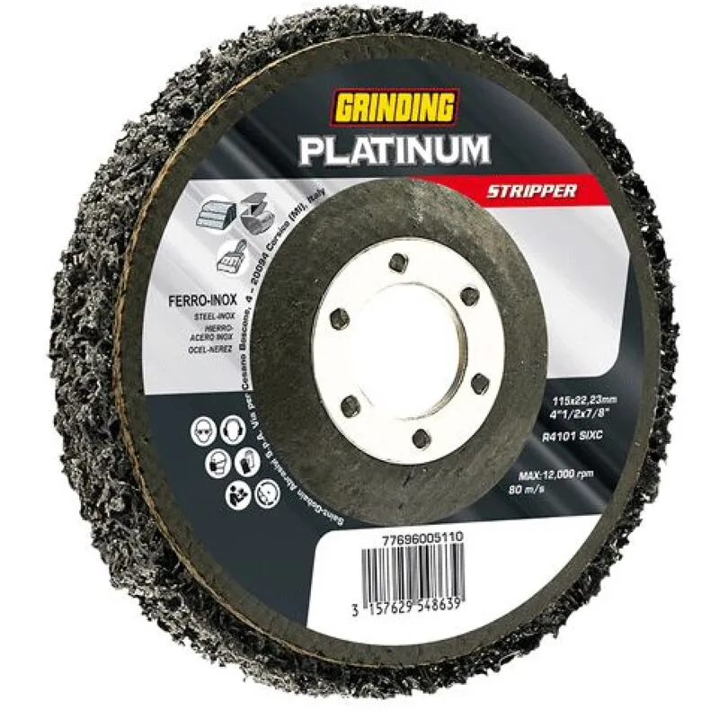 Disco pulitura in nylon per disossidare rimuovere la ruggine 115 mm pulire la gomma materie plastiche legno