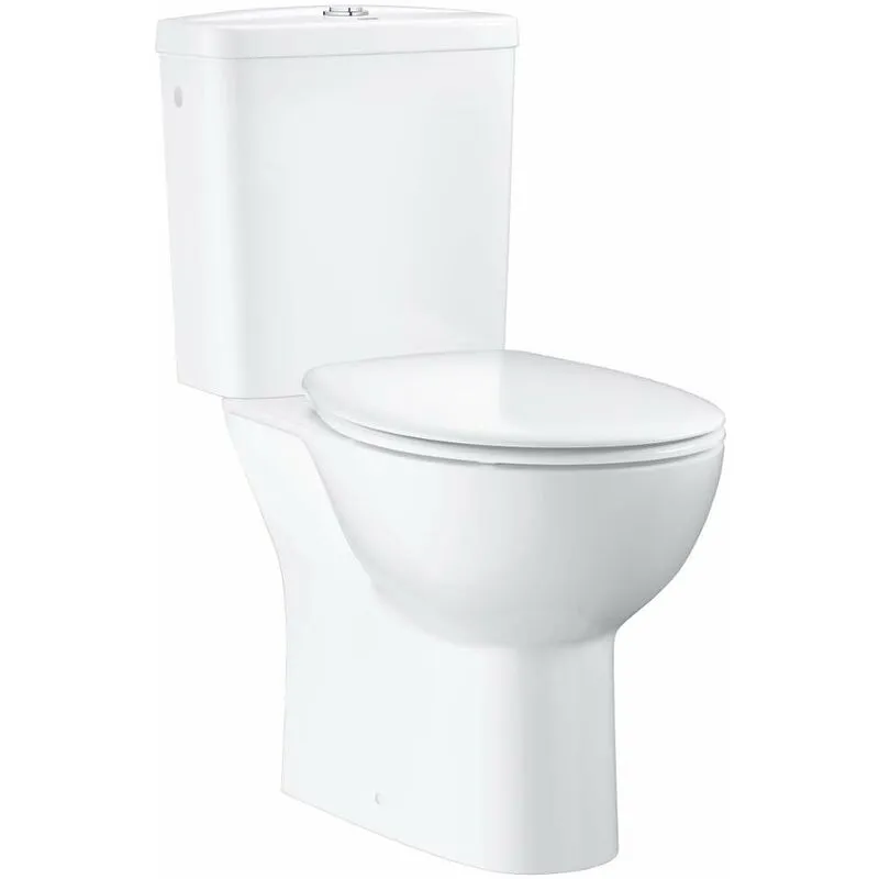 Grohe Bau Ceramic - wc kombi set con cassetta e copriwater softclose, rimless, bianco alpino 39496000