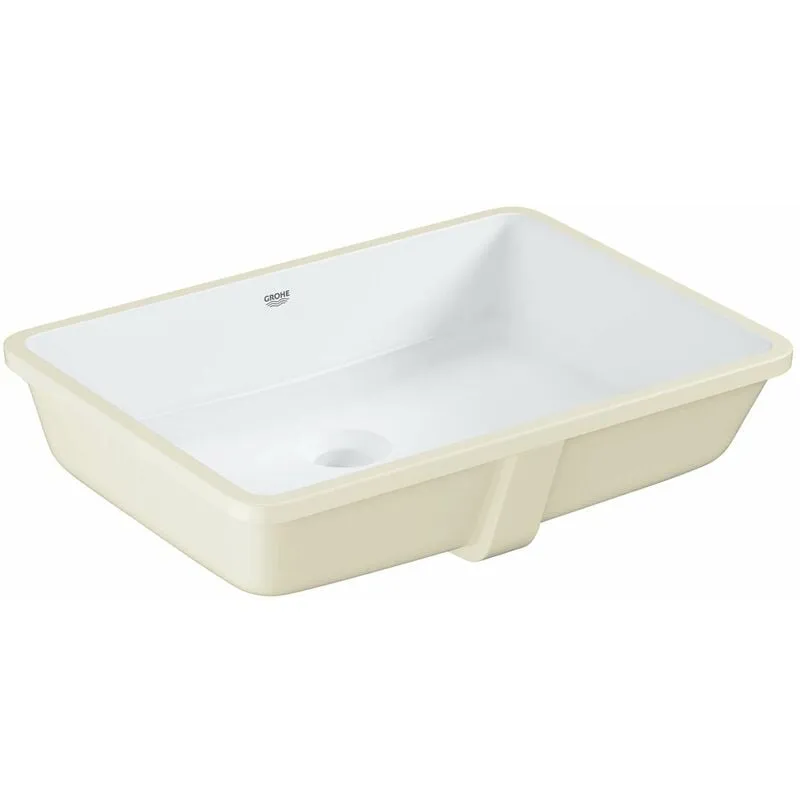 Cube Ceramic - Lavabo da incasso, 49x37 cm, PureGuard, bianco alpino 3948000H - 