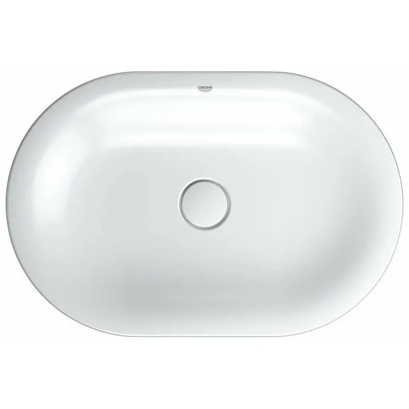  - Essence - Lavabo da appoggio 60x40 cm, PureGuard, bianco alpino 3960800H