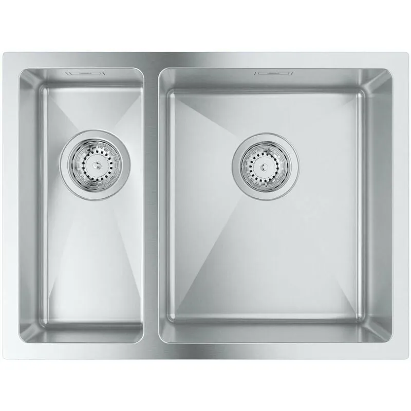 Lavelli - Lavello K700 con sistema di scarico, 60x45 cm, acciaio inox spazzolato 31576SD1 - 