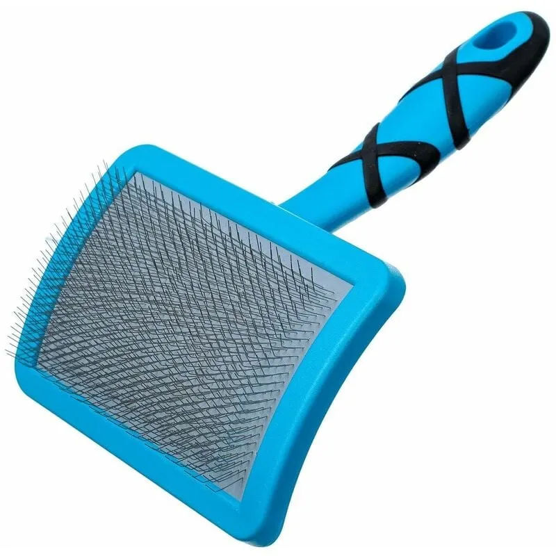 Groom Professional Curved Soft Slicker Pet Grooming Brush - Large