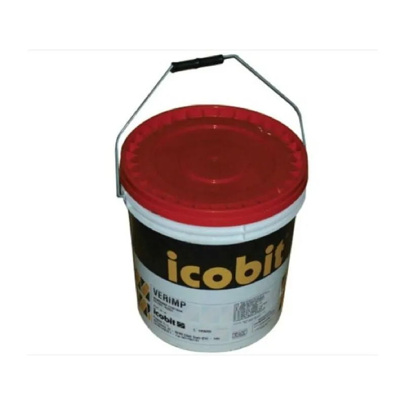 Guaina liquida icobit verimp impermeabilizzante per coperture, 1 kg, colore rosso, frs 008200