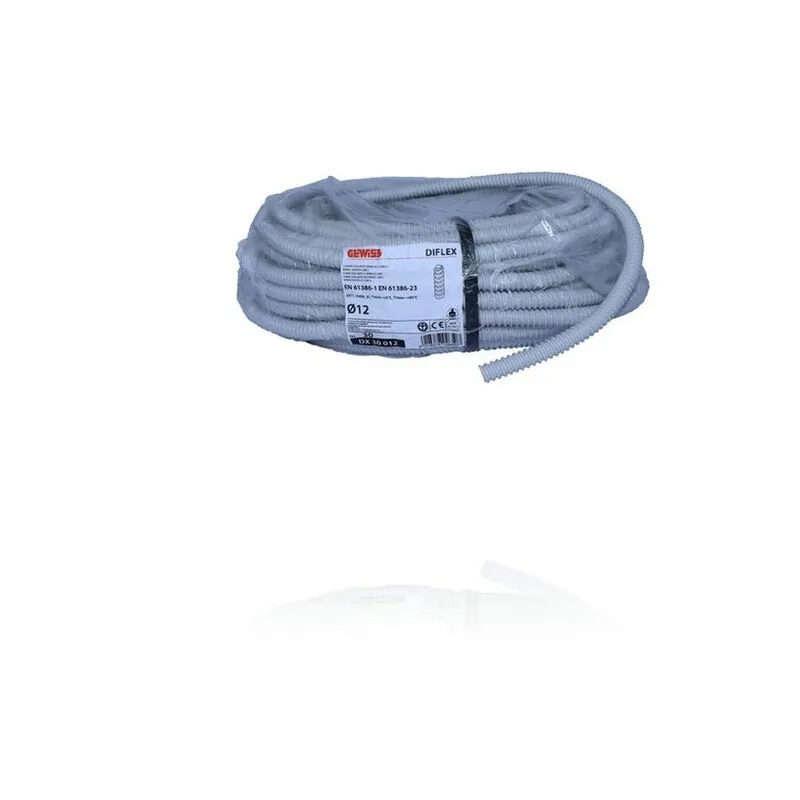 DX30012 - Guaina spiralata diflex - diam.12mm - grigio - matassa 30 mt - Gewiss