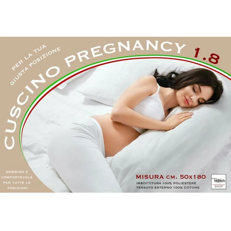 Tex Family - guanciale cuscino gravidanza pregnancy lungo cm. 180 mis. cm. 50 x 180