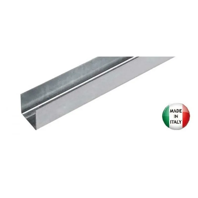 Guide guida per cartongesso in acciaio profilo mm 25x21 - mt48 (16cf da 3 mt)