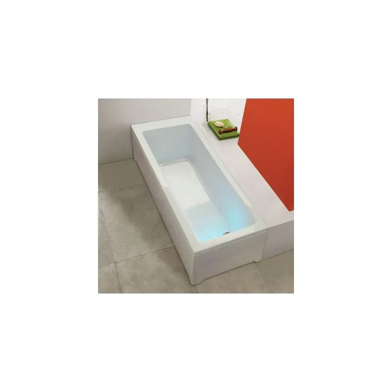 Glass - Guscio vasca rettangolare mod. agata con pannelli cm 160 x 70