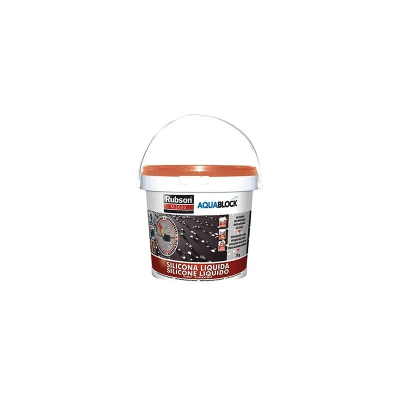  - aquablock silicone liquido SL3000 grigio 1 kg - 1890693