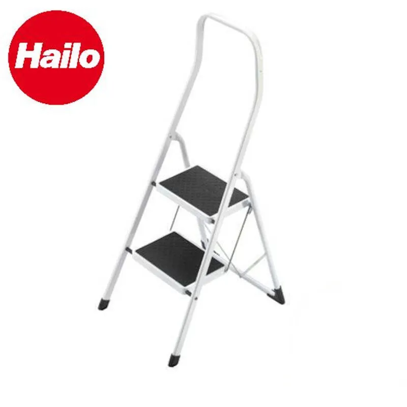 Hailo sgabello safety plus 2 gradini larghi impungatura alta comoda