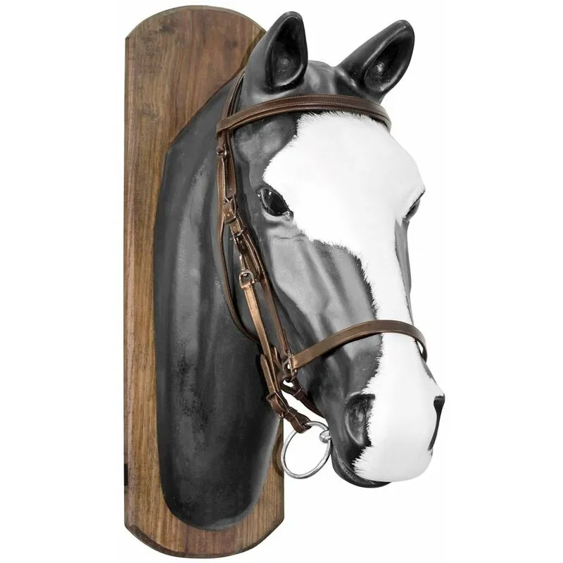  - Halter Bridle testiera cavezza in cuoio con redini: Cob, nero