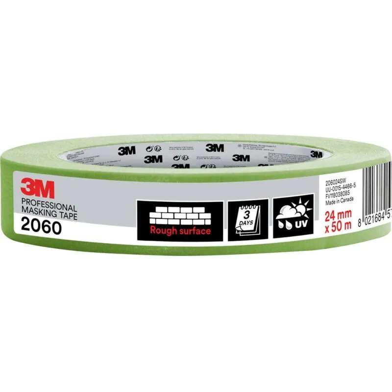 3M PT206024 Nastro di mascheratura per pittura 3M™ 2060 Verde chiaro (l x l) 50 m x 24 mm 1 pz.