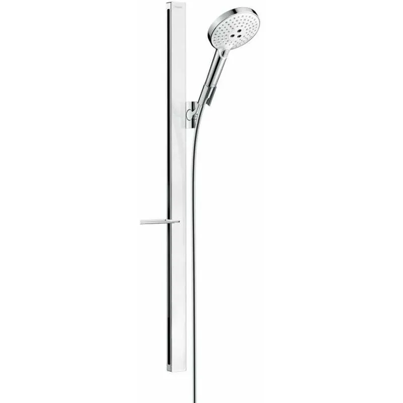 Raindance Select s - Set doccia 120, 3 getti, asta doccia 90 cm, bianco/cromato 27648400 - 