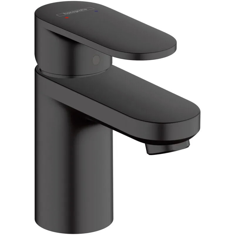 Vernis Blend miscelatore per lavabo 70 con maniglia e scarico in plastica nero opaco 71550670 - 