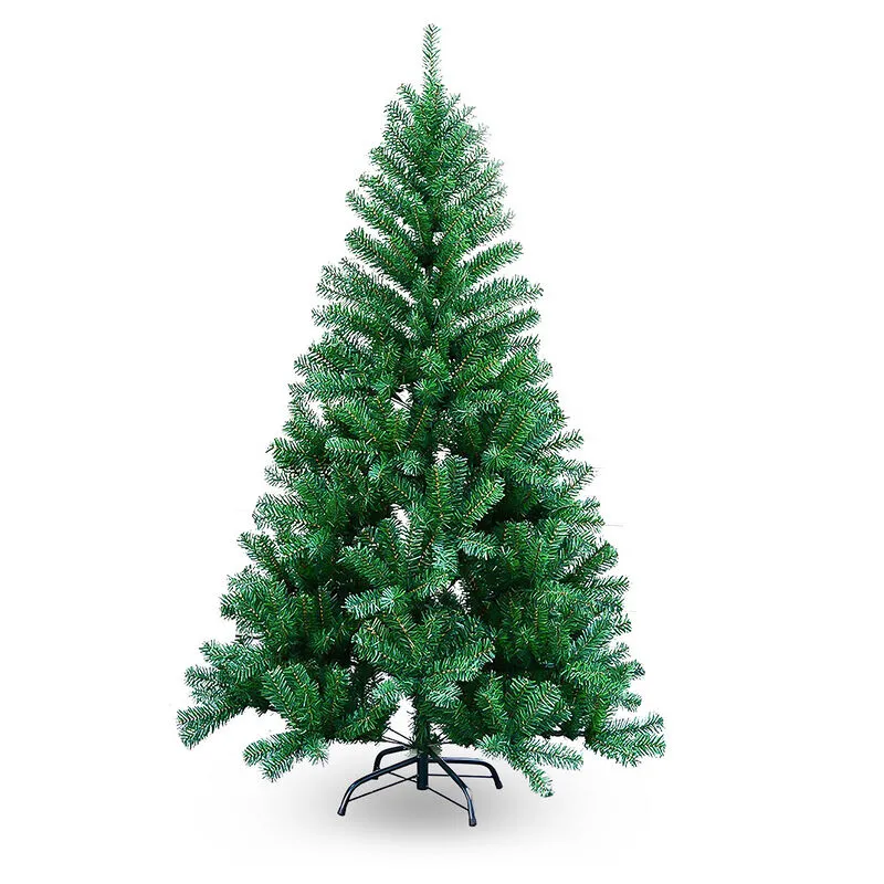 Albero di Natale per interni ed esterni Supporto per albero di Natale in abete Decorazione natalizia in pvc 150 cm Verde - Verde - Hengda