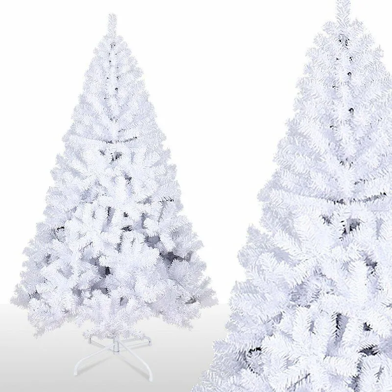 Albero di Natale artificiale bianco 150 cm - bianco - Hengda