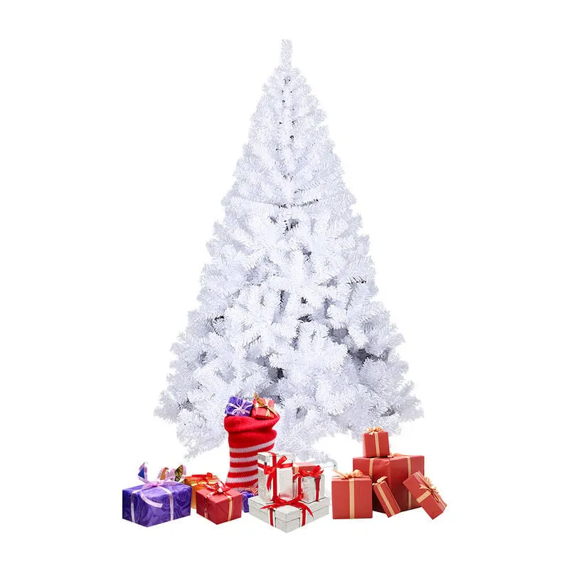 Albero di Natale all'interno dell'albero di Natale Albero di Natale con supporto 150cm Bianco - Bianco - Hengda