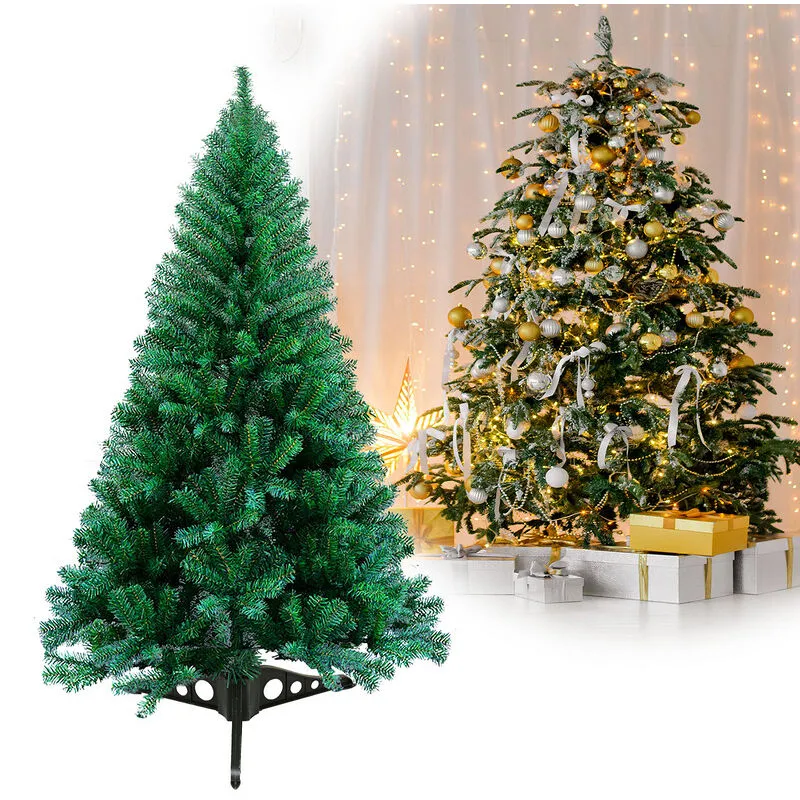 Albero di Natale Artificiale 200 Rami Pigne in pvc Verde 120 cm - Hengda