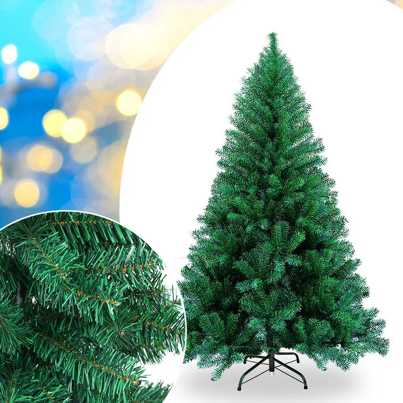 Albero di Natale Selezione Albero Artificiale Decorazione di Natale Materiale pvc Verde 180cm - Hengda