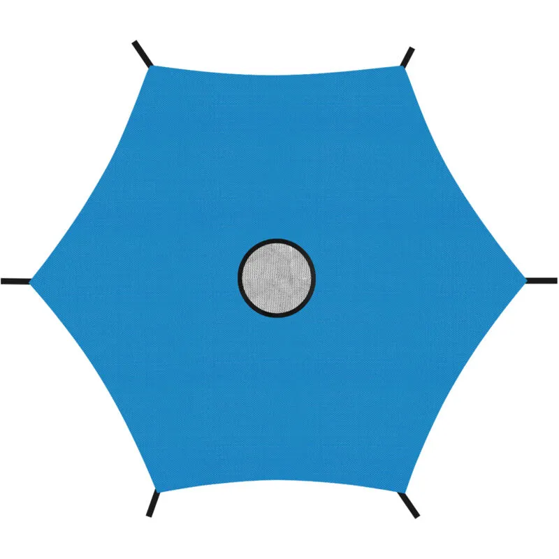 Copertura per trampolino, protezione solare antistrappo Anti-UV per trampolino 6 barre 244cm Blu - Hengda