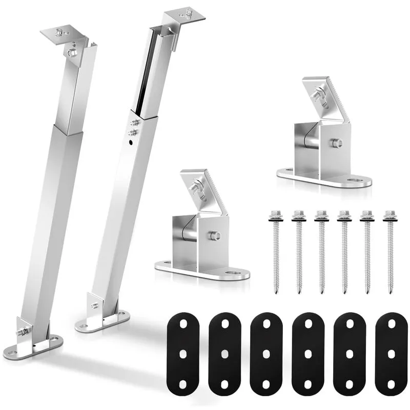 Hengda Supporto per pannello solare Supporto per modulo solare in lega di alluminio con angolo di inclinazione regolabile 2X