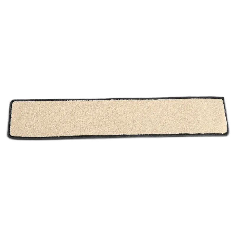 Hengda Paraspifferi per porte Spazzola per porte in lana vergine Guarnizioni autoadesive per porte Isolamento termico 80 cm Beige - 2 pezzi