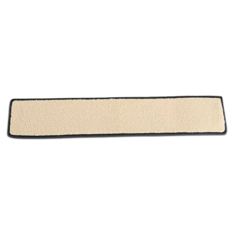 Hengda Paraspifferi per porte Spazzola per porte in lana vergine Guarnizioni autoadesive per porte Isolamento termico 100 cm Beige - 2 pezzi