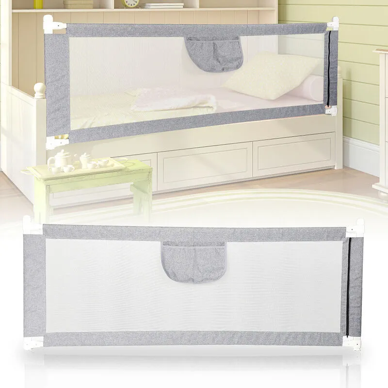 Sponde Letto Bambini 180 cm Sbarra Letto Bambini Può Sollevamento Verticale Sponda Letto anti Caduta - Hengda