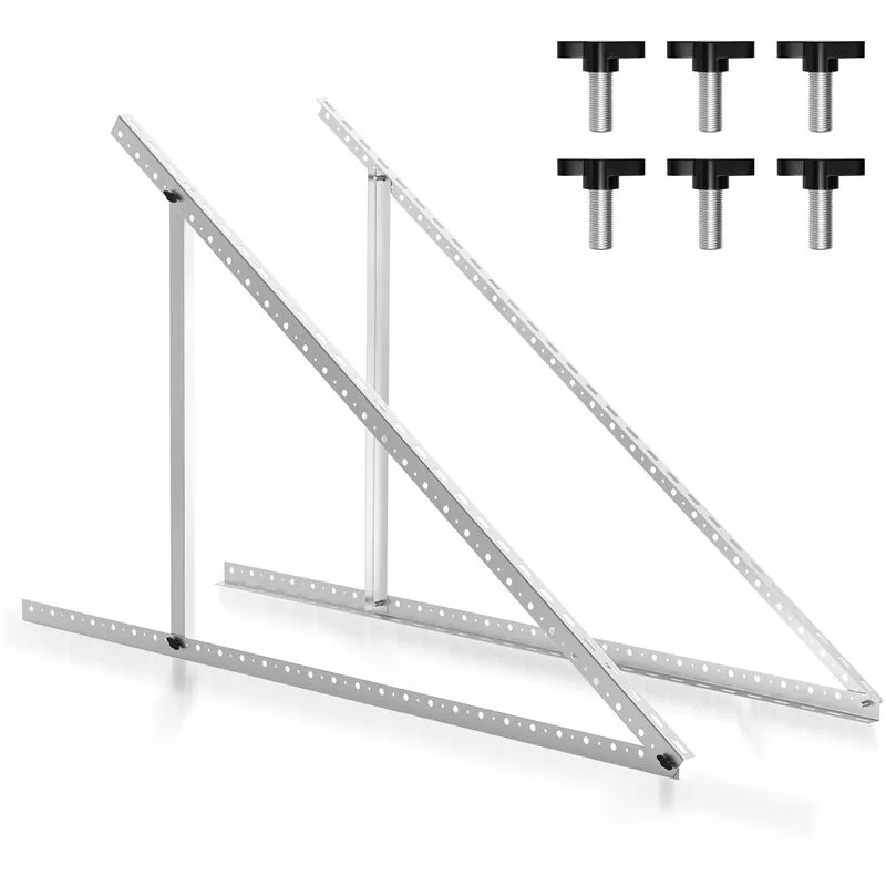 Staffe per pannelli solari da 41' (104 cm) con inclinazione regolabile per barche. camper. tetti. pavimenti. sistemi di pannelli solari off-grid (41'