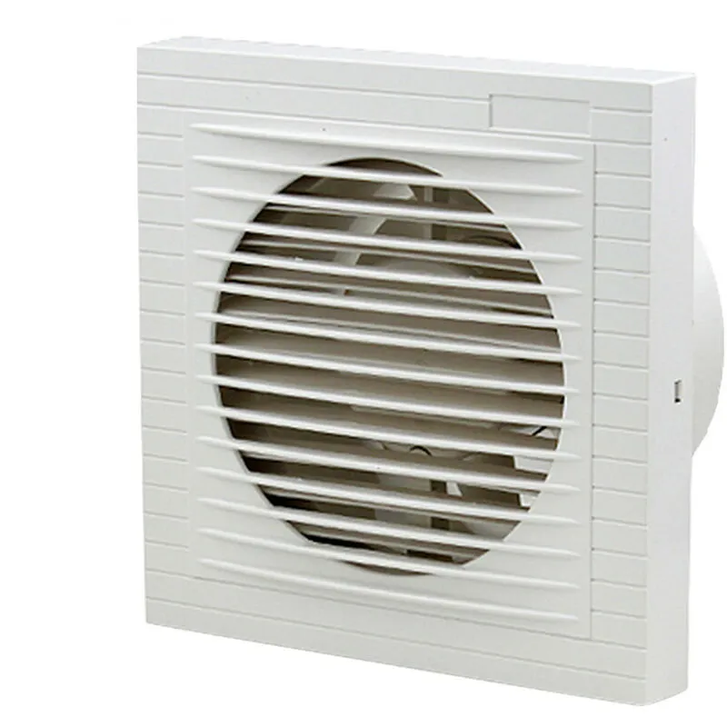 Hengda Ventilatore da bagno Ventilatore da parete con deflettore di riflusso 150 mm Cappa aspirante WC - Bianco