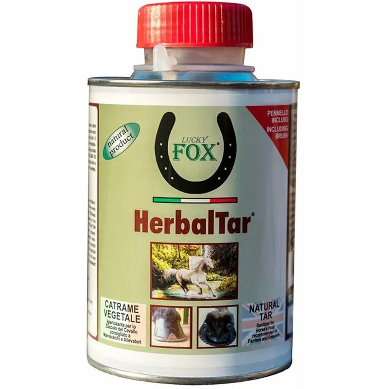 Lucky Fox - Herbal Tar catrame vegetale igienizzante per lo zoccolo del cavallo 500 ml prodotto professionale