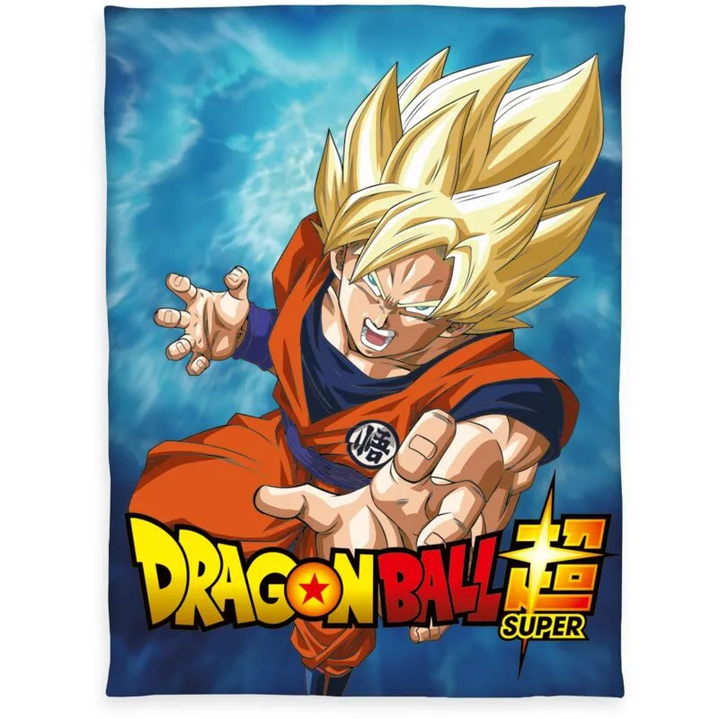 Coperta Plaid Wellsoft Dragonball Super, 150 x 200 cm, Poliestere - Herding