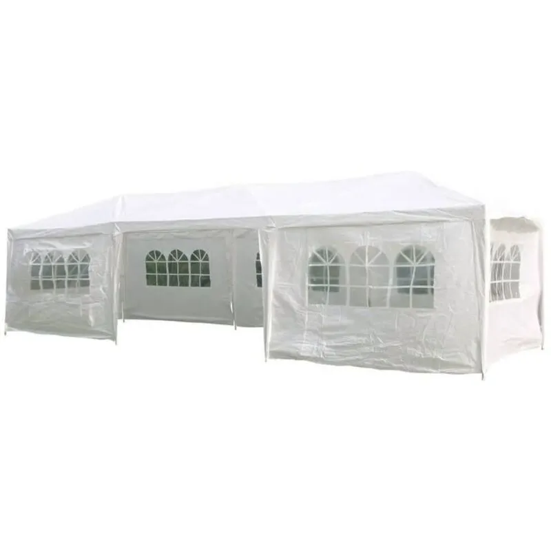  - Tenda da Festa con Pareti Laterali 3x9 m Bianco